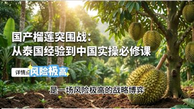 第一节：榴莲突围战：选址决策指南，告别赌运气，用硬指标圈定&ldquo;优生，课程：《国产榴莲突围战：从泰国经验到中国实操的8堂必修课（高阶实战版）》