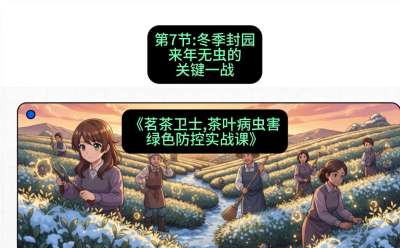 第07节：冬季封园&mdash;&mdash;来年无虫的关键一战，课程：《茗茶卫士&mdash;&mdash;茶叶病虫害绿色防控实战课》#识农AI