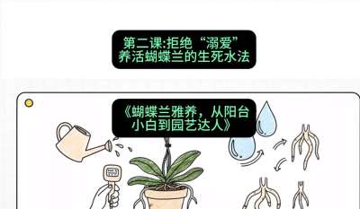 第二节：拒绝&ldquo;溺爱&rdquo;：养活蝴蝶兰的生死水法，课程：《蝴蝶兰雅养六讲：从阳台小白到园艺达人》#识农AI